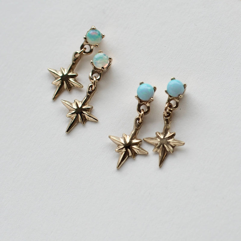 Iron Oxide Gold Star Baby Earrings Iron Oxide 