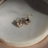 Iron Oxide Opal Seashell Earrings Earrings Iron Oxide 