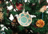 KAZI Blue + Silver Metallic Basket Ornament Ornaments KAZI 