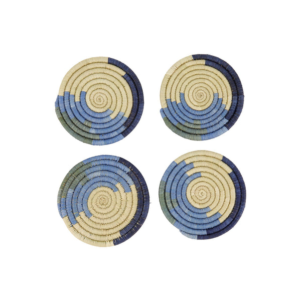 KAZI Coastal Minimalism Woven Coasters (Set of 4) KAZI 