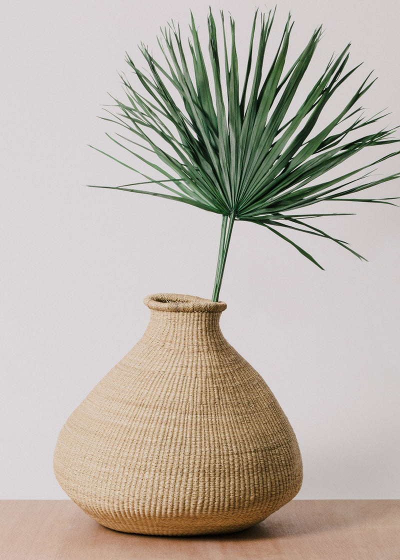 Large Natural Grass Bud Vase