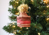 KAZI Pink Pom Pom Basket Ornament Ornaments KAZI 
