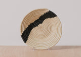 KAZI Striped Black + Natural Medium Bowl Fruit Baskets KAZI