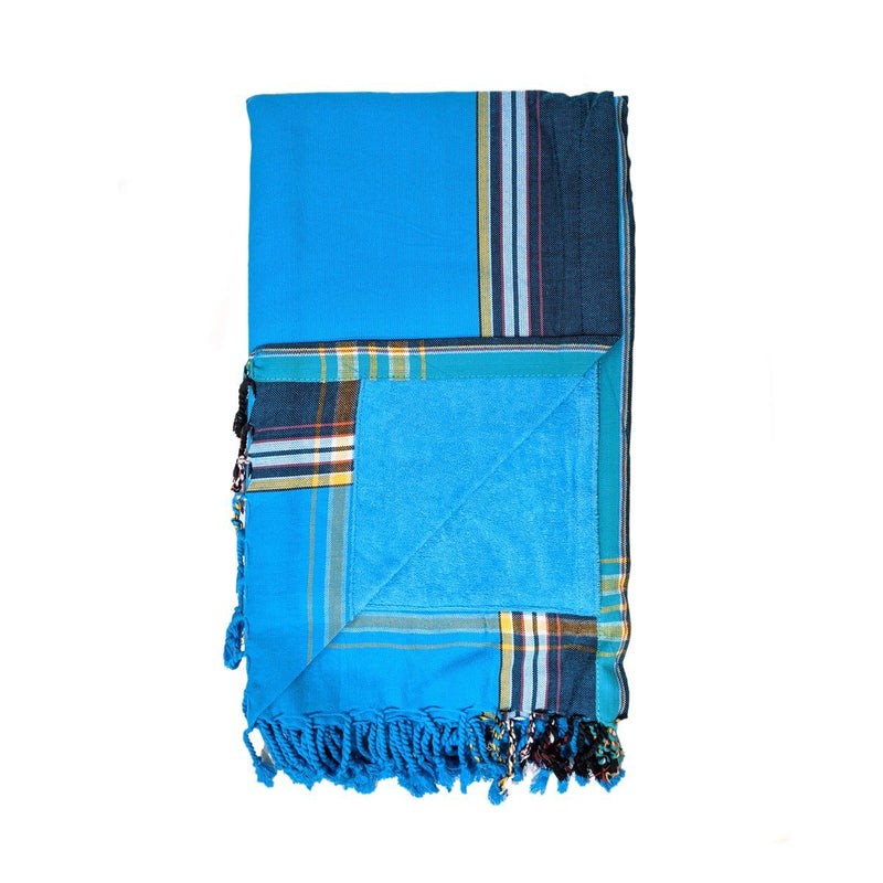 Kenyan Beach Towel Towels Swahili Coast Design Medium Blue 