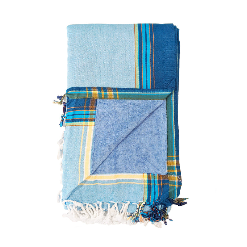 Kenyan Beach Towel Towels Swahili Coast Design Soft Blue 
