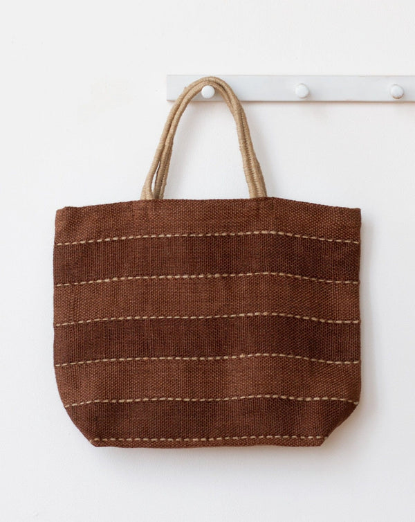 Khari Jute Market Shopper Bag Shopper Bags Will & Atlas Coffee Original 
