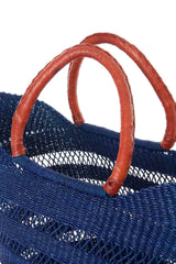 Lacework Wing Shopper - Navy Blue Bags Swahili African Modern 