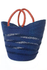 Lacework Wing Shopper - Navy Blue Bags Swahili African Modern 