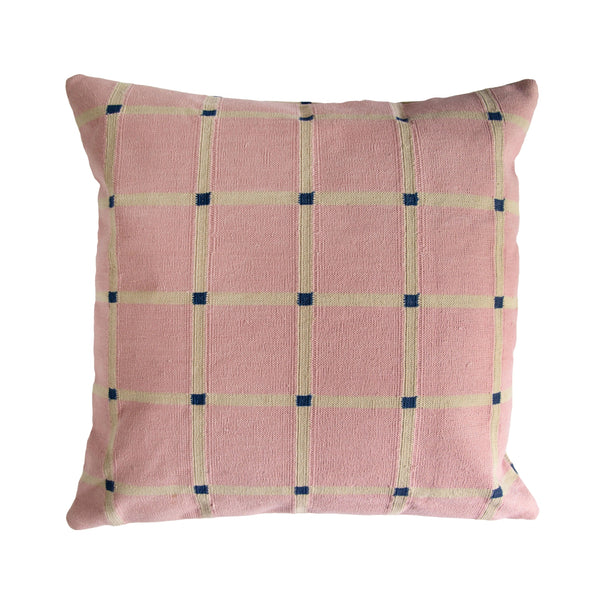 Large Grid Reversible Throw Pillow Cover Throw Pillows Leah Singh 