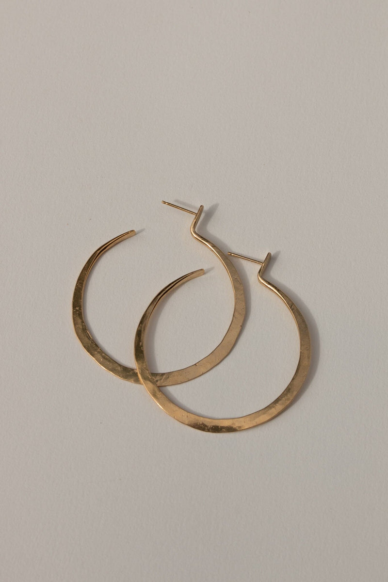 Lenga 14k Gold Hoops Earrings Yewo 