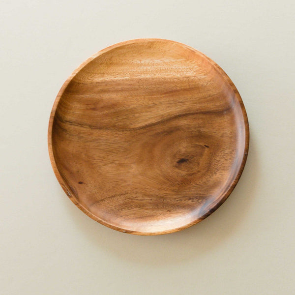 LIKHÂ Acacia Round 12" Wood Plate - Charger Plate | LIKHÂ LIKHÂ 