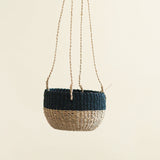LIKHÂ Natural + Black Colorblock Hanging Planter - Hanging Basket | LIKHÂ Baskets LIKHÂ 
