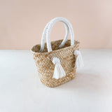 LIKHÂ Oat Small Classic Market Tote with Braided Handles - Straw Tote Bags | LIKHA Handbags LIKHÂ 