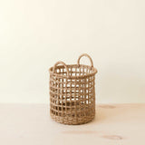 LIKHÂ Open Weave Baskets with Handle, set of 3 - Storage Baskets | LIKHA LIKHÂ 