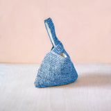 LIKHÂ Powder Blue Japanese Knot Bag - Raffia Purse | LIKHA Handbags LIKHÂ 
