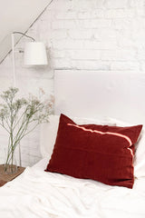 Linen Pillowcase Pillowcases AmourLinen Standard Terracotta 
