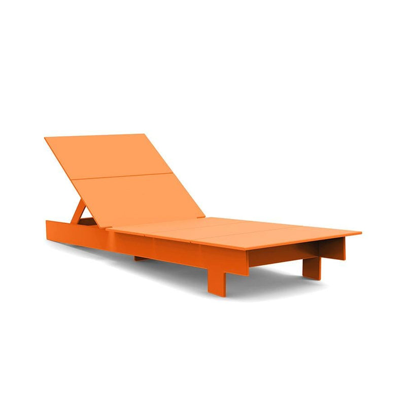 Lollygagger Recycled Outdoor Chaise Lounge Chairs Loll Designs Sunset Orange 