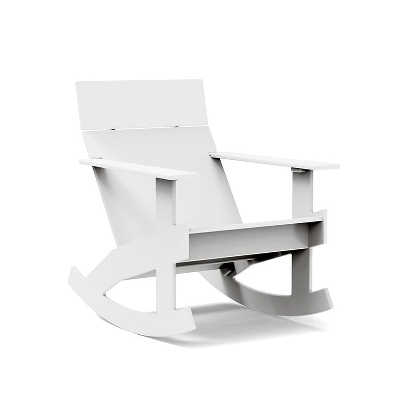 Lollygagger Recycled Rocker Chair Rocking Chairs Loll Designs Cloud White 