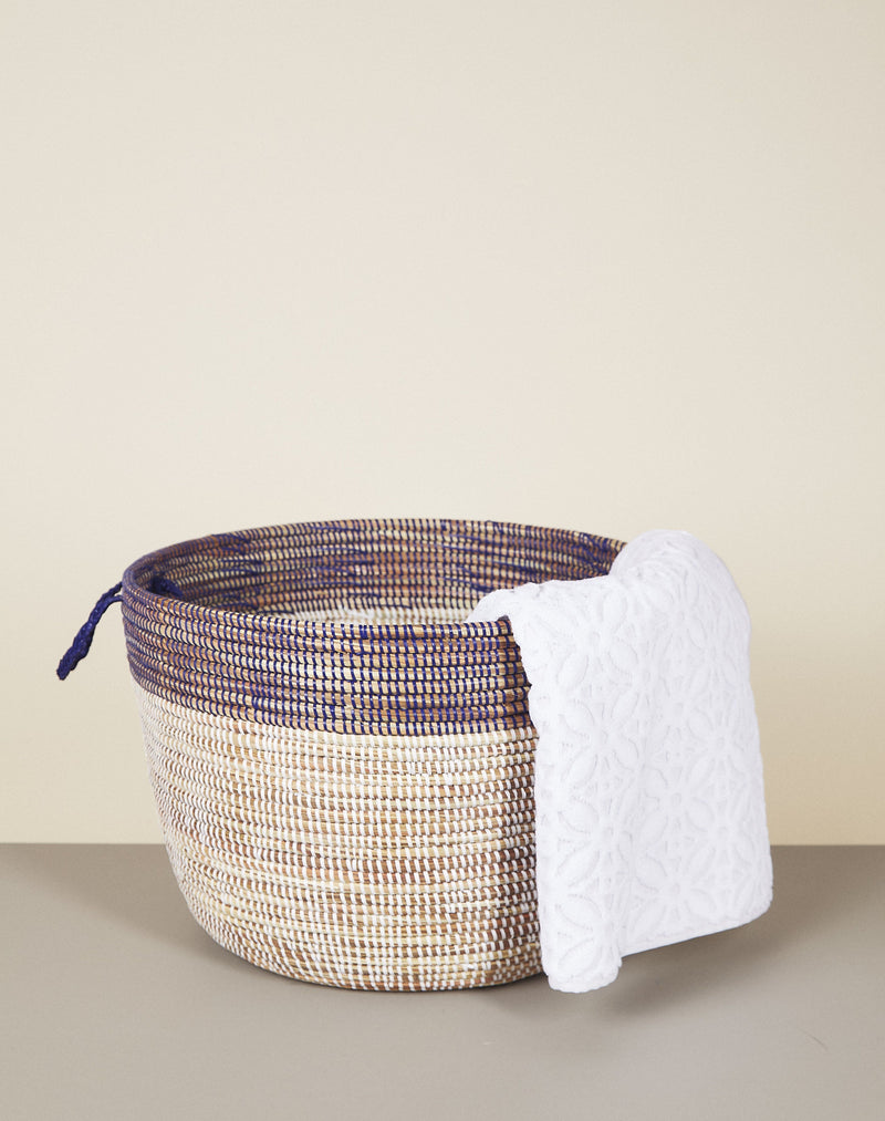 Low Two-Tone Hamper Basket Baskets Mbare 