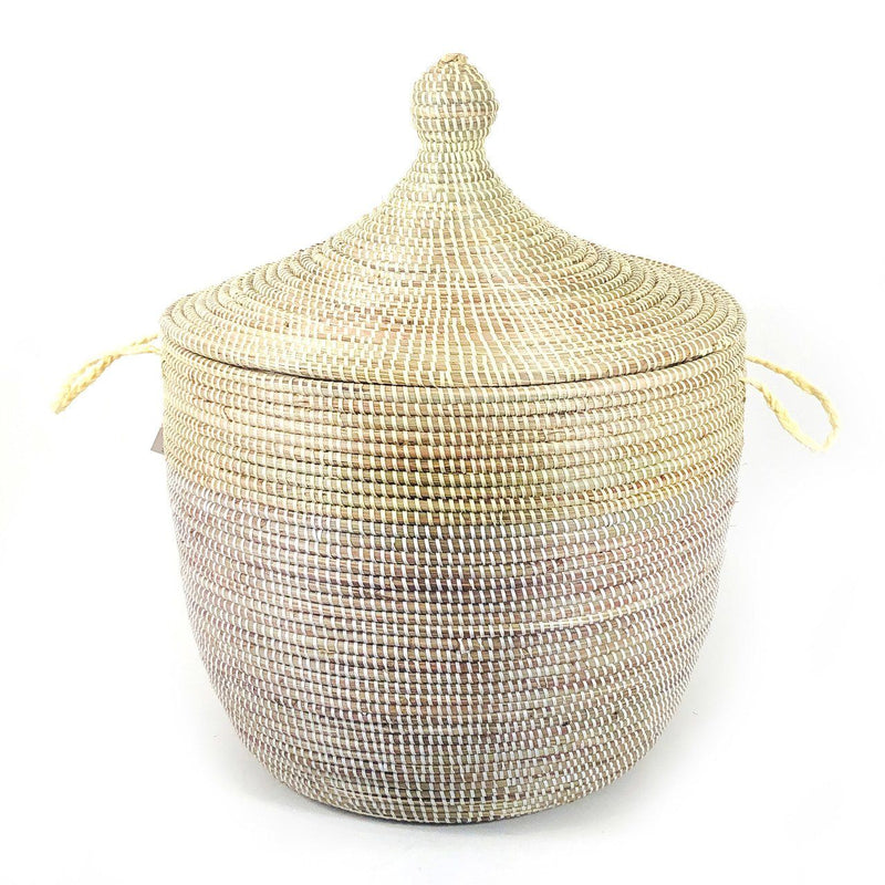 Low Two-Tone Hamper Basket Baskets Mbare 