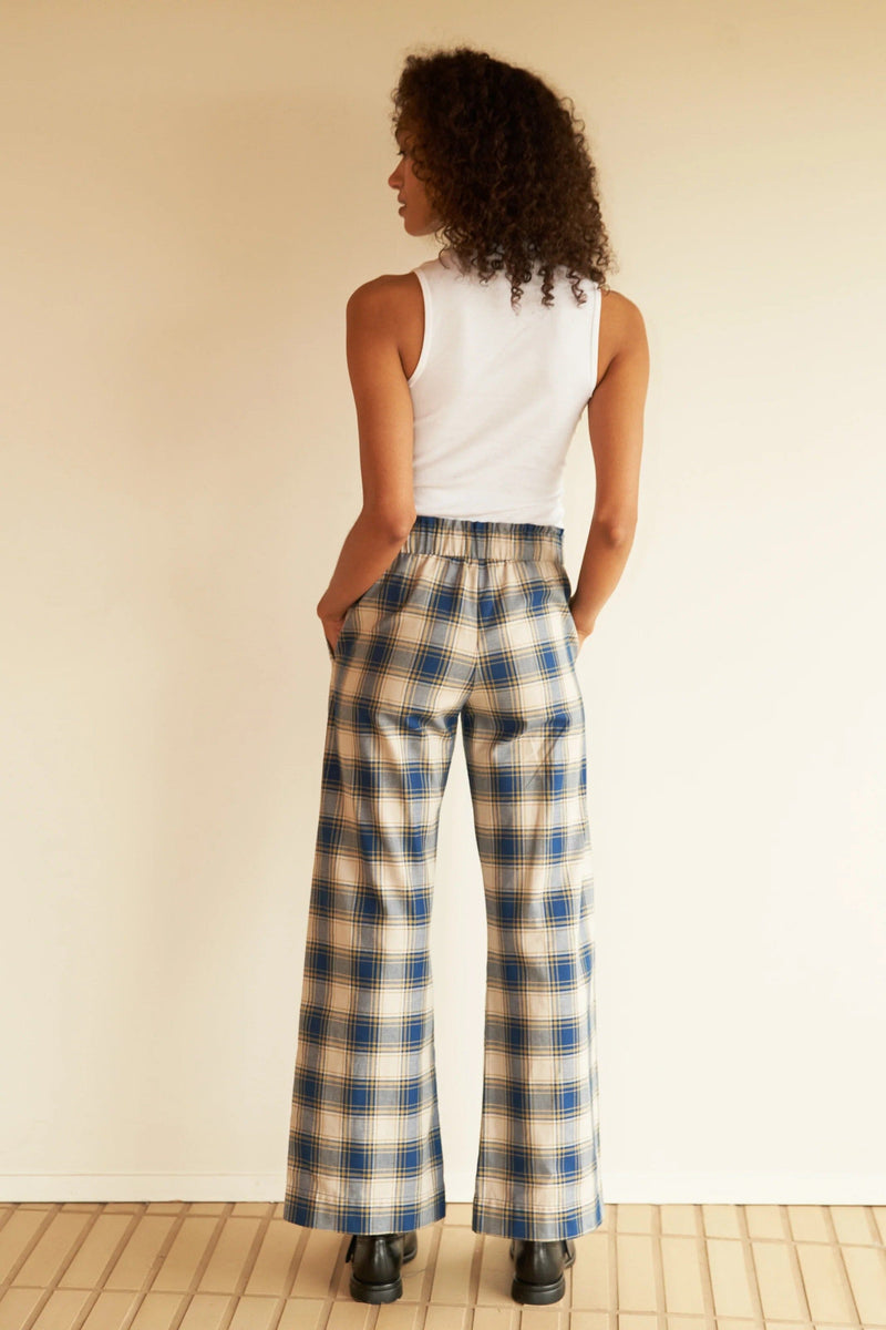 Lucile Upcycled Plaid Pant | Made Trade