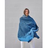 Macaroon Merino Wool Throw Blanket - Midnight Blankets Studio Variously 