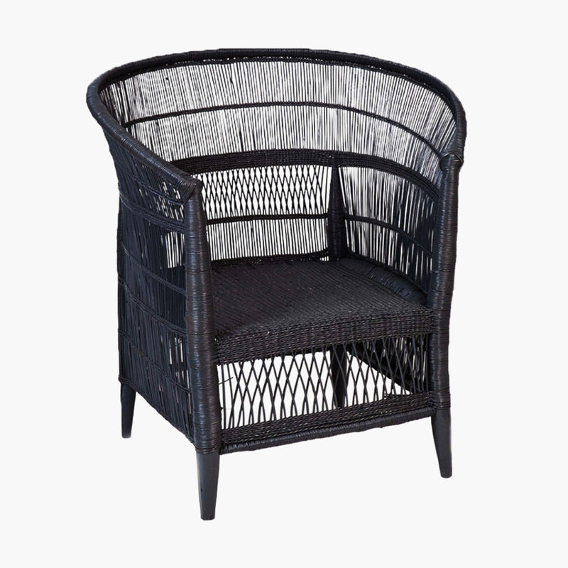 Malawi Cane Chair - Black Arm Chairs Mbare 