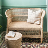 Malawi Cane Loveseat - Natural Chairs Mbare 