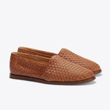 Mara Woven Slip On Loafers Nisolo 5 Brown 