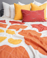 Marigold Bloom Throw Quilt Anchal Project 