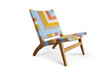 Masaya & Co. Masaya Lounge Chair, Yemaya Pattern Lounge Chair: In-Stock Masaya & Co. 