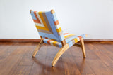 Masaya & Co. Masaya Lounge Chair, Yemaya Pattern Lounge Chair: In-Stock Masaya & Co. 