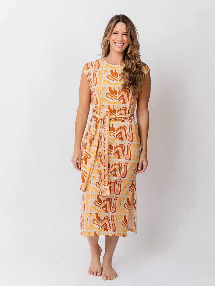 Sasha Sedona Stripe Shift Dress – Made
