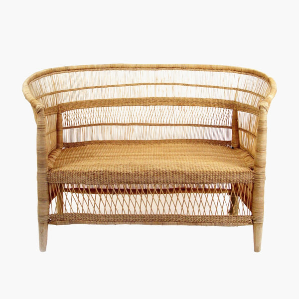 Mbare Malawi Cane Loveseat - Natural Furniture Mbare 