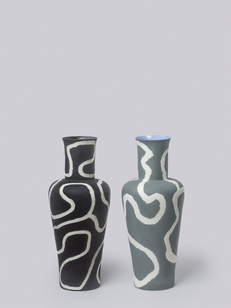 Memphis Large Lover Porcelain Vase Decor Middle Kingdom 