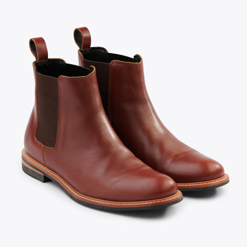 Men's All-Weather Chelsea Boot Boots Nisolo 8 Brandy 