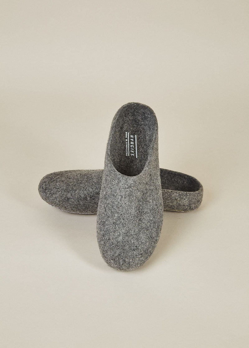 Men's Classic Sole Low Back Wool Slippers Slippers Kyrgies 7-7.5 Gray 