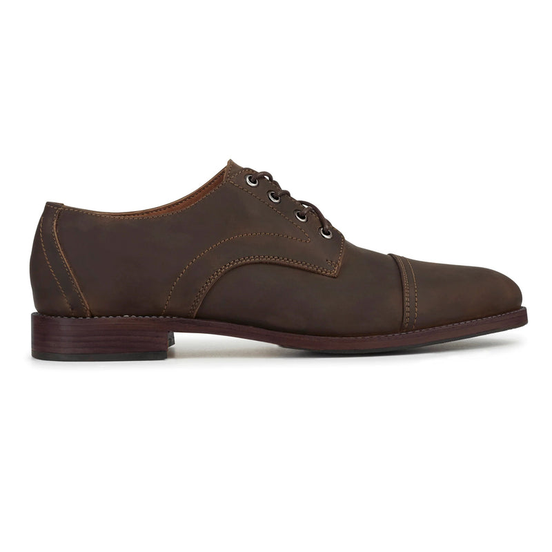 Men's Marco Leather Derbys Oxfords Adelante Shoe Co. Mahogany 8 