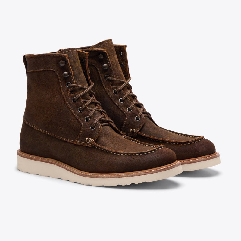Men's Mateo All Weather Boot - Waxed Brown Boots Nisolo 