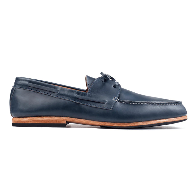 Men's Nautico Leather Boat Shoes Loafers Adelante Shoe Co. Denim 8 
