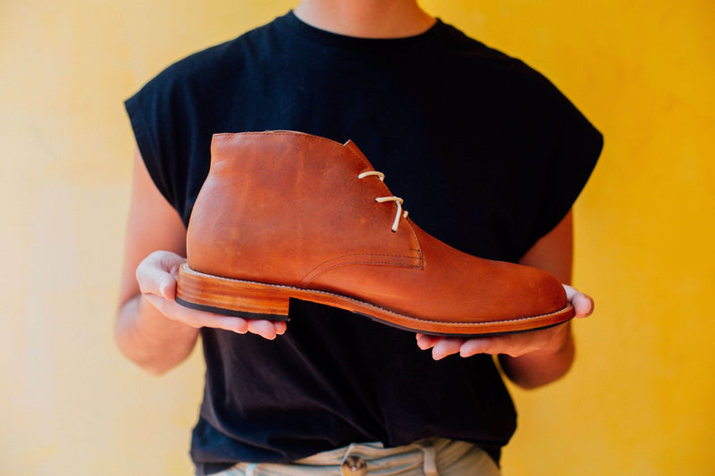 Men's Santiago Leather Chukka Boots Boots Adelante 
