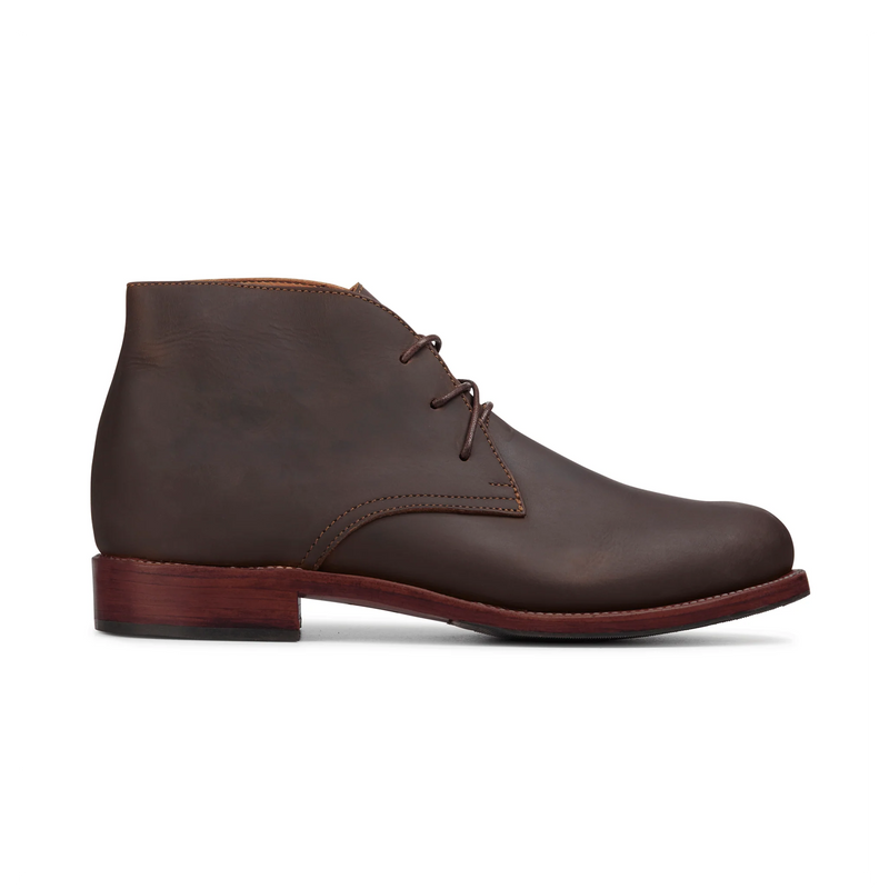Men's Santiago Leather Chukka Boots Boots Adelante Shoe Co. Mahogany 8 