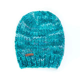 Men's Slouchy Merino Wool Reversible Beanie Hats + Visors Baabushka Ocean 