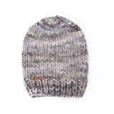 Men's Slouchy Merino Wool Reversible Beanie Hats + Visors Baabushka Smoky Pearl 