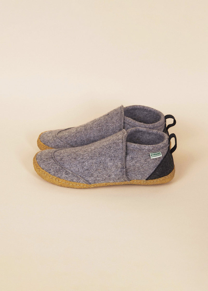 Men's Tengries Walkabout Wool Slippers Slippers Kyrgies 10-10.5 Gray 