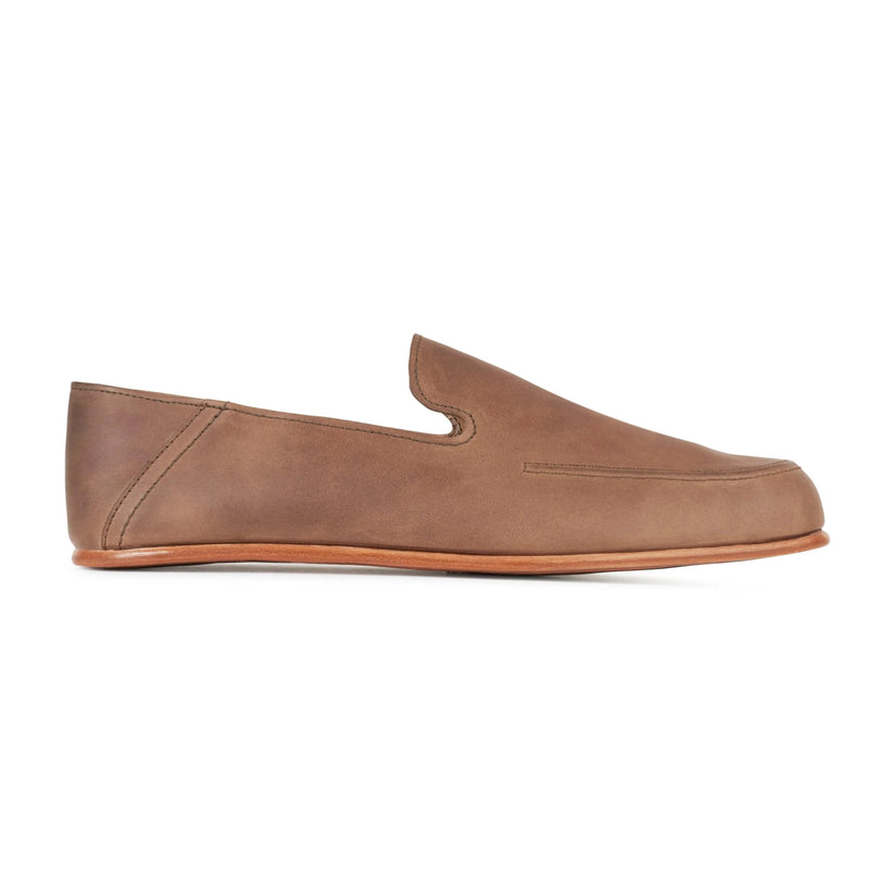 Men's Tomas Leather Slip Ons Loafers Adelante Shoe Co. Desert Brown 8 