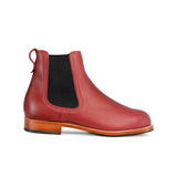 Merida Leather Chelsea Boots Boots Adelante Shoe Co. Pomegranate 5 