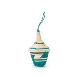 Miniature Basket Ornament - Emerald Green Christmas Azizi Life 