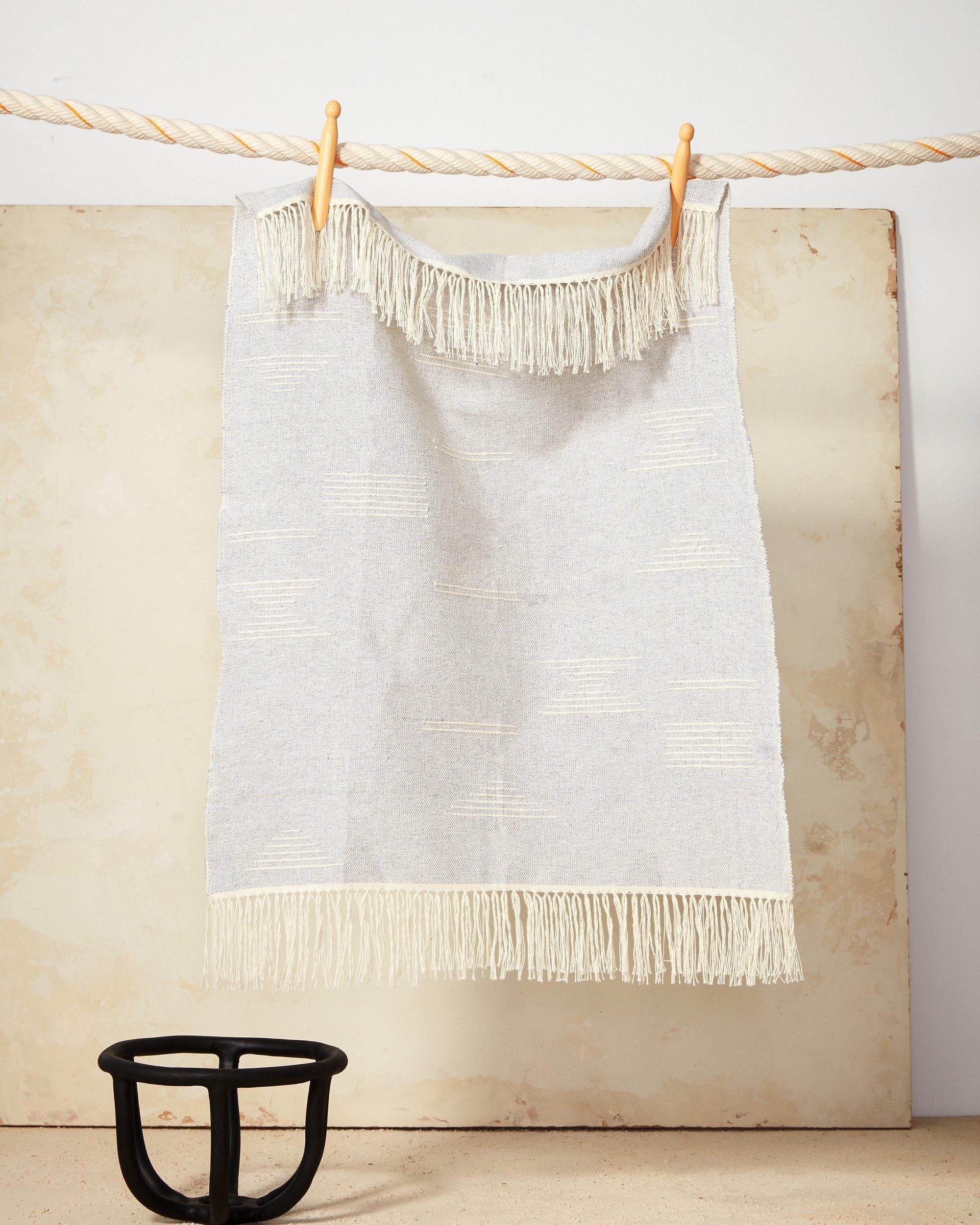 Sol Tea Towel in Rust - Handwoven Kitchen Towels