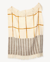Minna Split Grid Throw - Turmeric Blanket Minna 